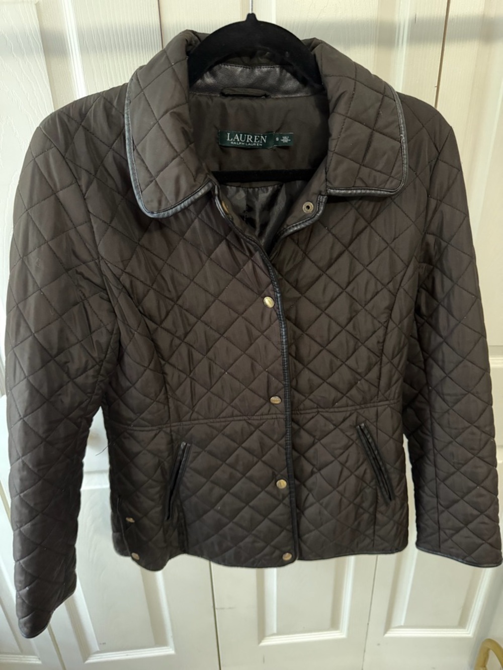 Lauren Ralph Lauren Quilted Chocolate Brown Puffer Jacket
